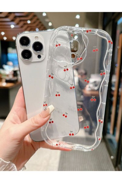 SEM STORE iPhone 15 Plus Compatible Patterned Transparent Silicone Case