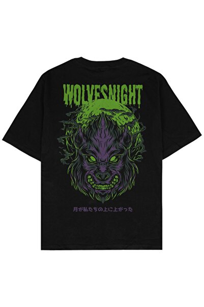 Adrift Μπλουζάκι Wolves Night Oversize