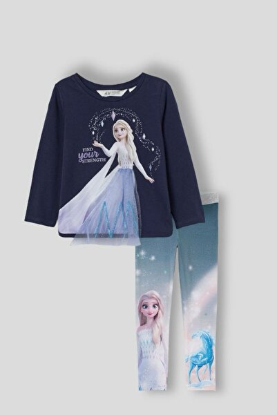 Genel Markalar YENİ SEZON KIZ ÇOCUK TÜLLÜ ELSA BASKILI TAYTLI TAKIM