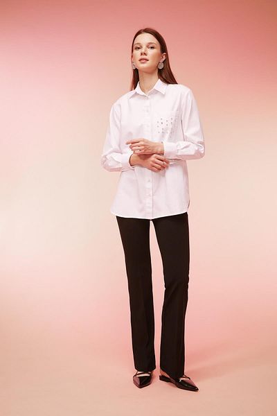 DeFacto Flared Leg Crepe Trousers