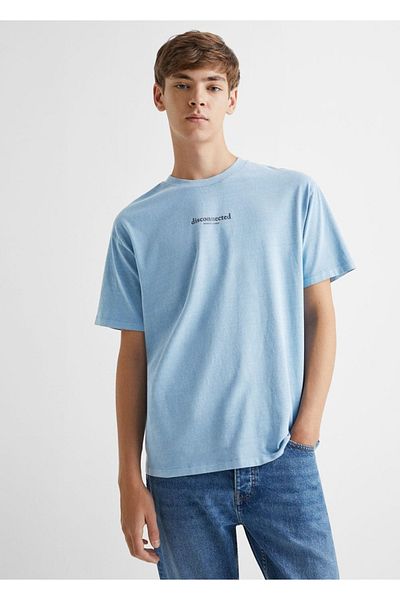 Mango Teen Tricou Bej Pentru Copii
