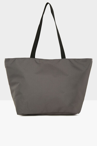 Bagmori Gray Women's Striped Beach Bag Printed Beach Bag M000008438