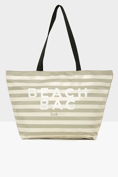 Bagmori Mink Women's Striped Beach Bag Printed Beach Bag M000008438