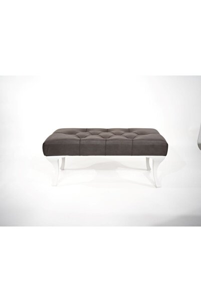 Rafadi KAHVERENGİ DEKORATİF AYAK UCU KAPI ÖNÜ MUTFAK BALKON BENCH PUF DÜĞMELİ LÜKENS AYAKLI