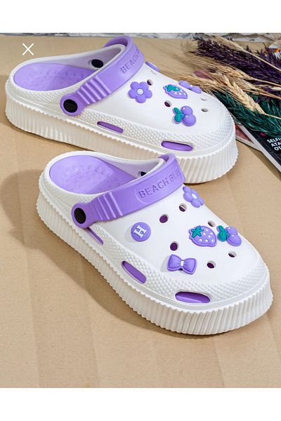 Hızlı Al EVA FRONT Closed DOUBLE SOLE GARDEN BATHROOM HOSPITAL COOKER SLIPPERS