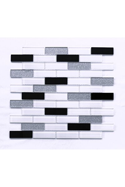 MozaiKristaL Mutfak Tezgah Arası 23x73x4 mm Kristal Cam Mozaik. ( 1 Kutu = 1 ...