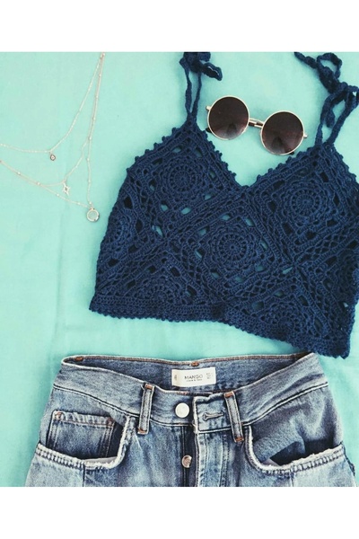 Crochetland Lacivert Bistiyer