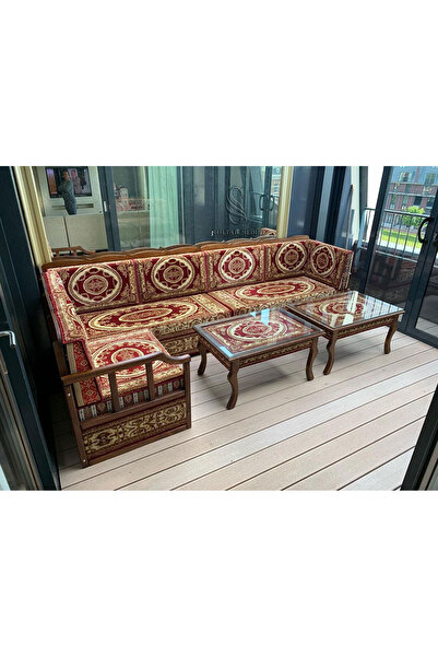 Sultan Sedir Osmanlı Şark Köşesi - 160cm 270cm L Köşe Takımı ( 2 Sehpa) - Yer...