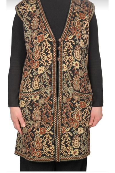 Anatolian KİLİM PATTERN LONG VEST