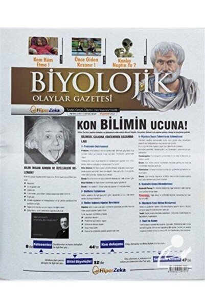 HiperZeka Tyt Ve Tüm Sınavlar Için Biyolojik Olaylar Gazetesi