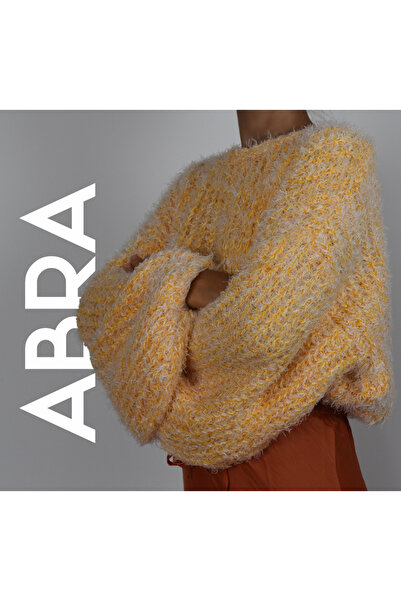 iplik natural boheme Kadın Turuncu Bisiklet Yaka Triko Kazak