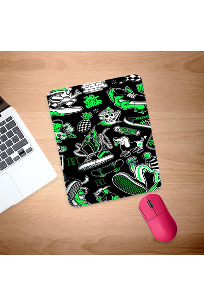 UcuruStore Πράσινο Neon Modeller Mouse Pad με στήριγμα καρπού