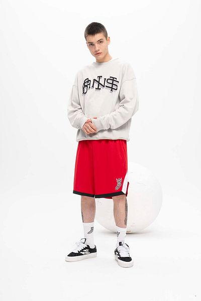 SaintGreyHills Blaze Red Basketball Shorts