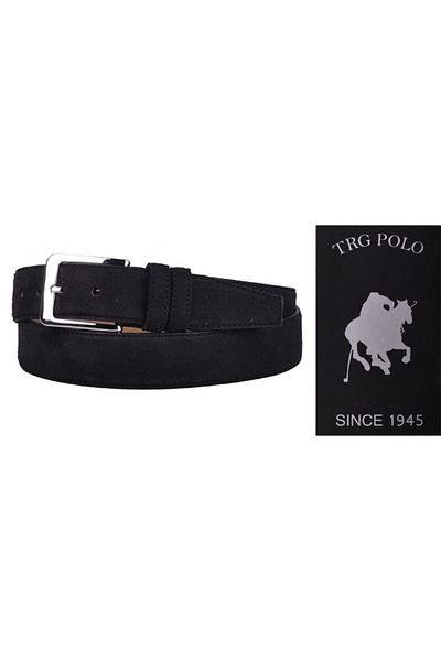 Trg Polo 10599 Black Classic Men's Belt \