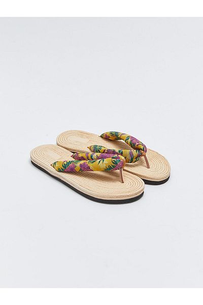 LC Waikiki Γυναικείες παντόφλες παραλίας με στάμπα LCW STEPS