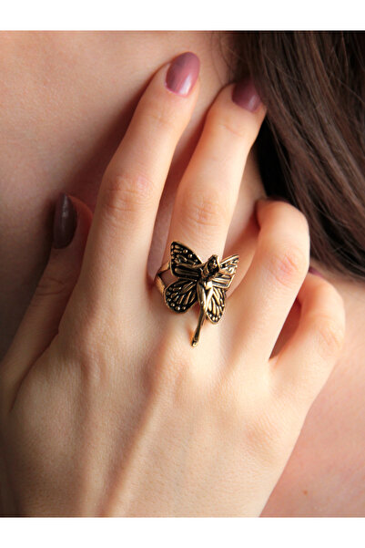 esha الاتجاه فراشة العتيقة المتعثرة حلقة قابلة للتعديل