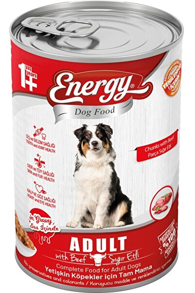 SIĞIR ETLİ YETİŞKİN ISLAK KÖPEK MAMASI KONSERVE 415 GR 40 ADET