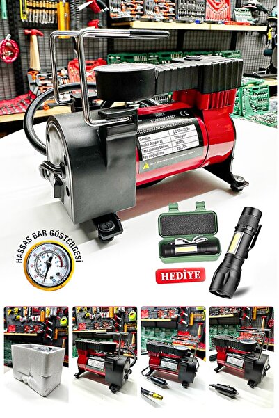 PROXTECH 12 V Premium Araba Oto Araç Lastik Şişirme Pompası 160 Psi Metal Göv...