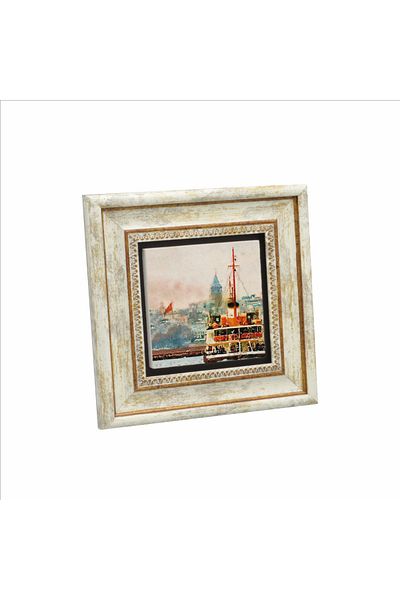 Sadrazam Pictură cu piatră naturală imprimată cu aburi Istanbul 20x20 Krt-33