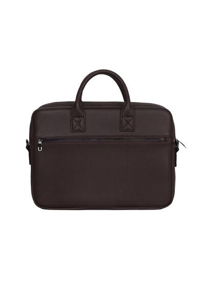 Cambridge Polo Club حقيبة قهوة من الجلد الصناعي - 3 أقسام، موديل 50073Plevr