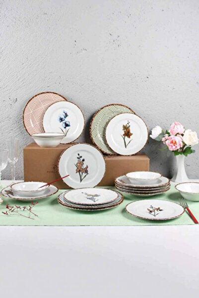 Porland Azelya 24 Parça 6 Kişilik Yemek Takımı