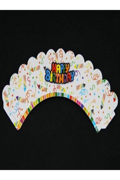 Kazanabil 24 Pack Happy Birthday Muffin and Cupcake Cake Covers