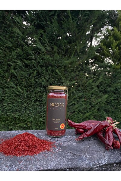 Toprak Doğal Pul Biber 100 G K. Maraş Biberi - Ipek Pul Biber - Maraş I?pek Pul Biber - Katkısız Pul Biber
