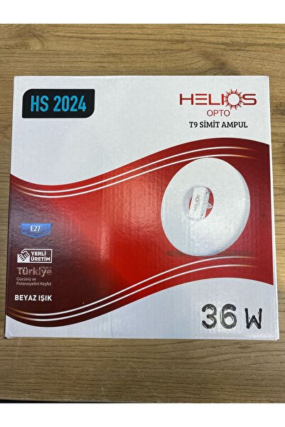 Helios : 36W T9 Simit Ampul, Beyaz Işık (HS 2024)