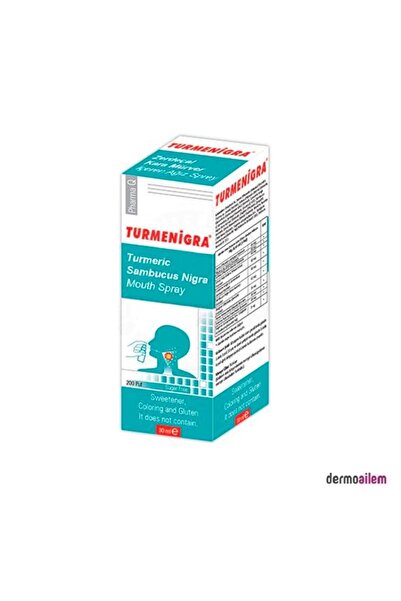 Rcfarma Turmenigra Kara Mürver Zerdeçal Ağız Spreyi 30 ml