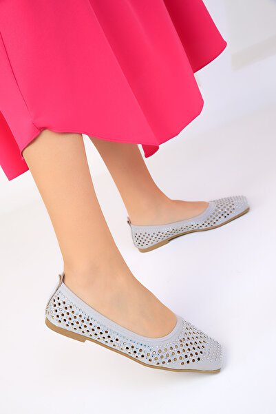 SOHO Gray Women's Ballerinas 18932