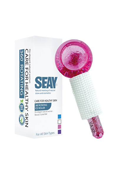 Seay Ice Globe Buz Küresi Soğuk Terapi Topu Masaj Tasarımlı Pembe Renk