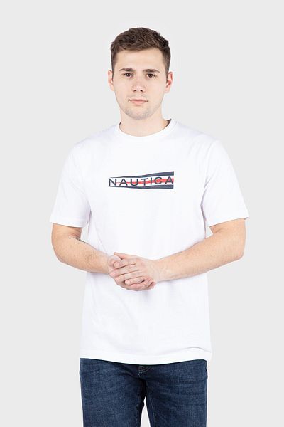 Nautica Men's White T-Shirt N1K01371