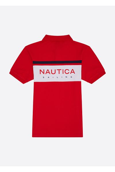 Nautica Red Boy's Polo Neck T-Shirt N3JI0700