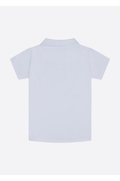 Nautica White Girl's Polo Neck T-Shirt N4JI0757