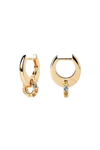 PDPAOLA PD Paola Color 925 Sterling Silber Ohrringe mit Goldbeschichtung AR01-B89-U