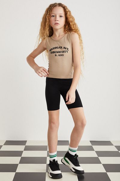 GRIMELANGE HETTYGRM24030 O Neck Slim Fit Sleeveless Printed Beige Bottom-Top Set GRM24030HETTY