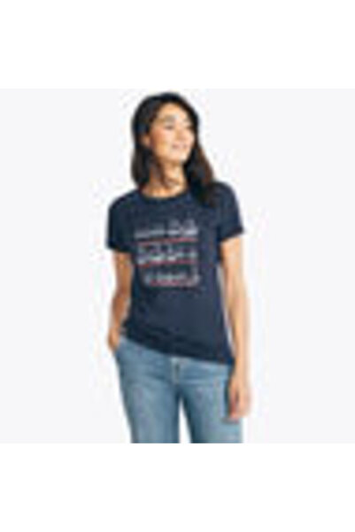 Nautica Navy Blue Women's T-Shirt 27V302