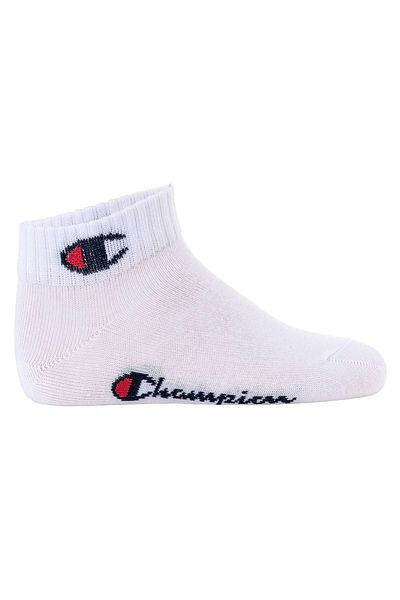 Champion Kinder Socken, 6er Pack - Quarter, Logo, einfarbig
