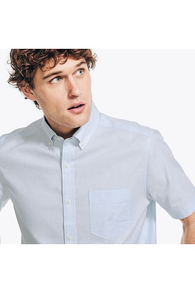 Nautica قميص رجالي أزرق فاتح WR8396