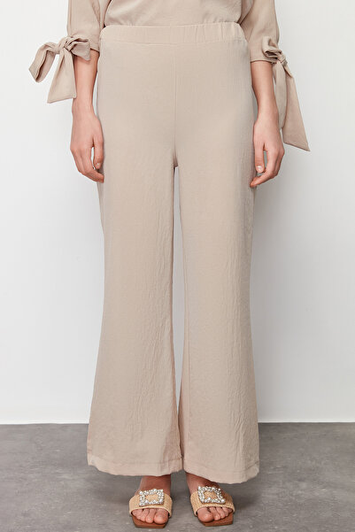 Trendyol Modest Sada tkaných aerobinových kalhot a tuniky Stone Bat Sleeve TCTSS23US00043