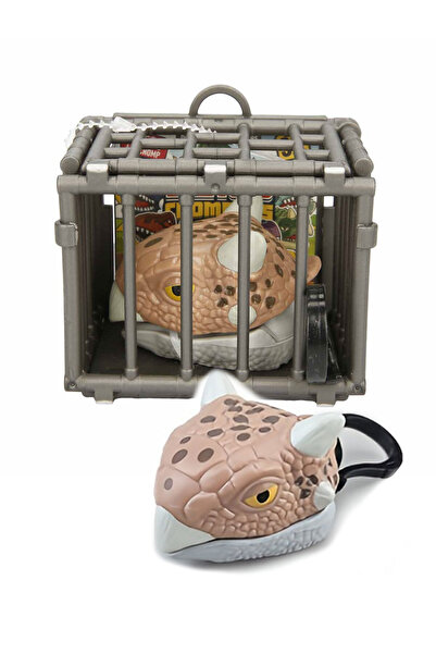 Toyaş Kafeste Ankylosaur Mini Dinozor Arabası Anahtarlık Oyuncak Çek Bırak Di...