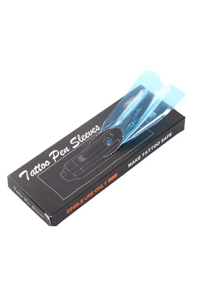 Agila Pen Tattoo Machine Protective Bag - Tattoo Pen Sleeves 53x165 mm Blue - 200 Pieces