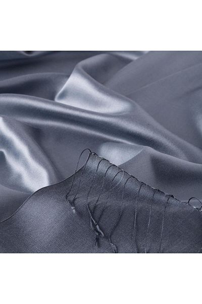 ipekevi Metallic Blue Double Sided Silk Shawl