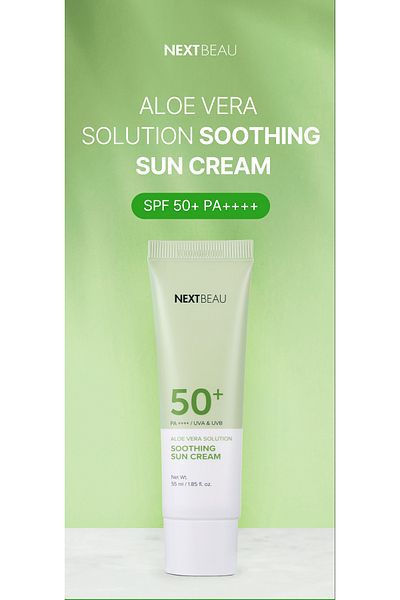 NEXTBEAU Nextbeau Aloe Vera Soothing Sunscreen - Soothing and Moisturizing, Spf50+ Pa++++