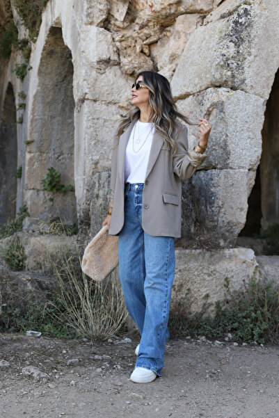bytugcekaya Yeşil Orjin Marka İki Düğme Blazer
