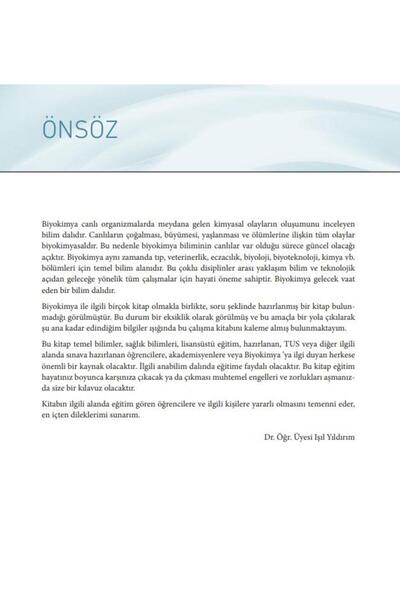 Nobel Tıp Kitabevi Sorularla Konu Anlatımlı Biyokimya Çalışma Kitabı