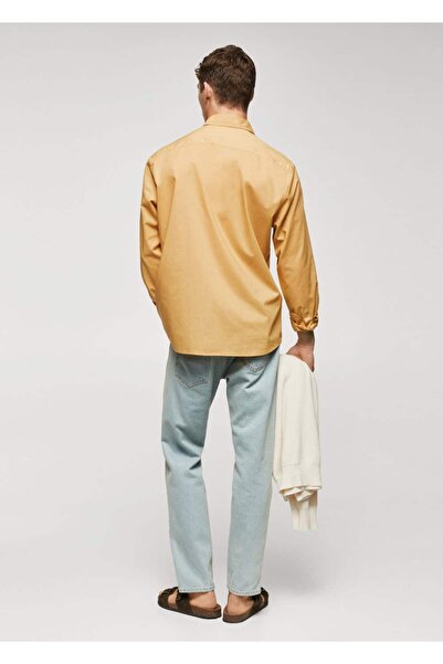 MANGO Man Regular Kesim Pamuklu Vual Gömlek