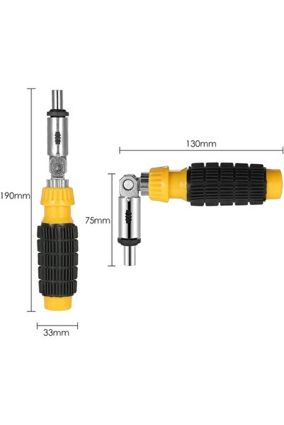 Pro Draxler 28 Parça Çok Fonksiyonlu Yüksek Kalite Döner Başlıklı Tornavida L...