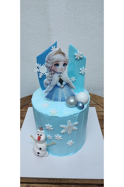 by şeyda palancı Edible Edition Elsa, Olaf from Sugar Dough and Decor
