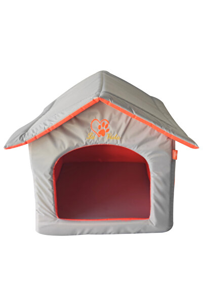 LAVİSTA Kedi Ve Köpek Yatağı Kulübesi Gri